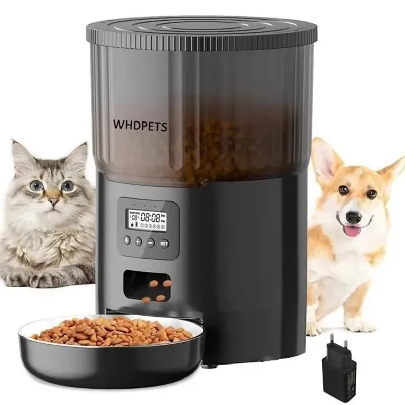 

Smart Pet Feeder 4L Automatic Cat Feeder Dog Slow Food Machine With Timed Quantitative Automatic Cat Food Dispenser Cat Dog Bowl