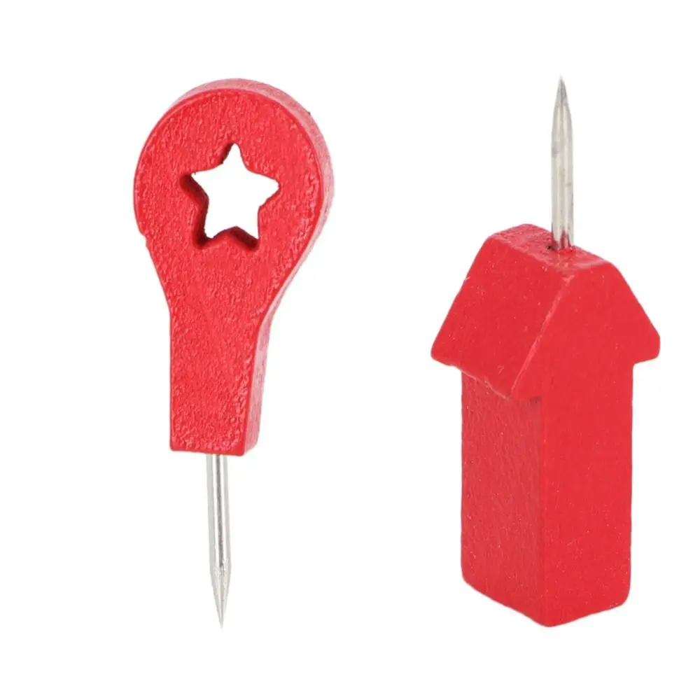 Red Star/Red Arrow Shape Pushpins with Storage Box 40Pcs/ 25Pcs Thumbtack Nail Creative Multi-Purpose Push Pins Wall Decoration