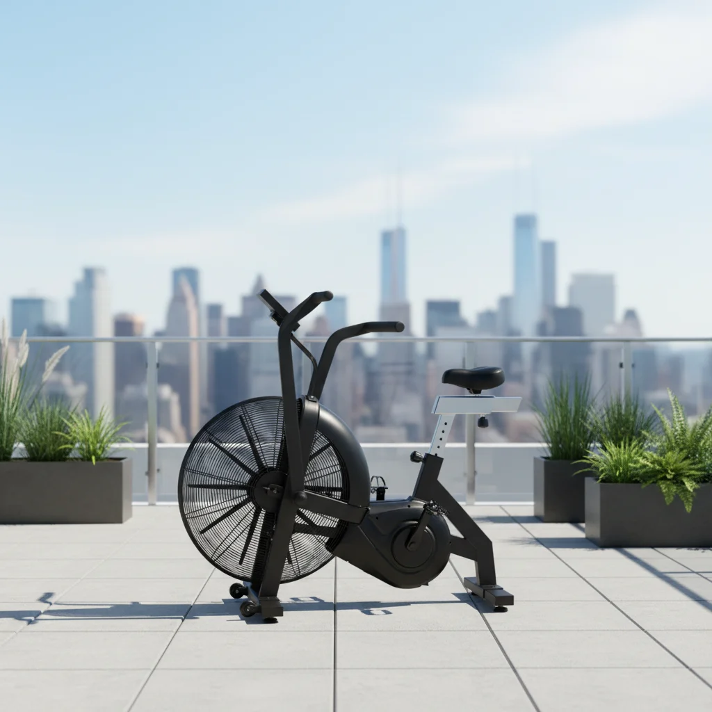 Commercial Gym Fitness Equipment Air Bike | Upright Fan Exercise Bike Stationary Bike for Cardio Training