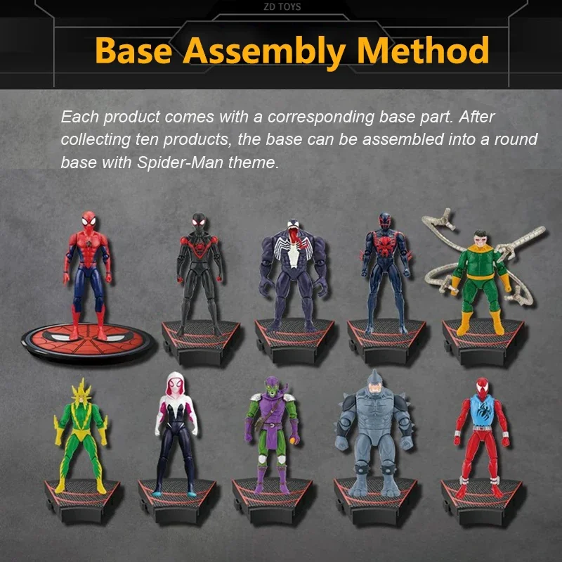 ZDTDS 10CM Avengers Figur Rival Rhino Thanos Ghost Man Scarlet Venom Octopus Iron Spider Captain Hulk Legends Spielzeugpuppe Figur – Detail 12