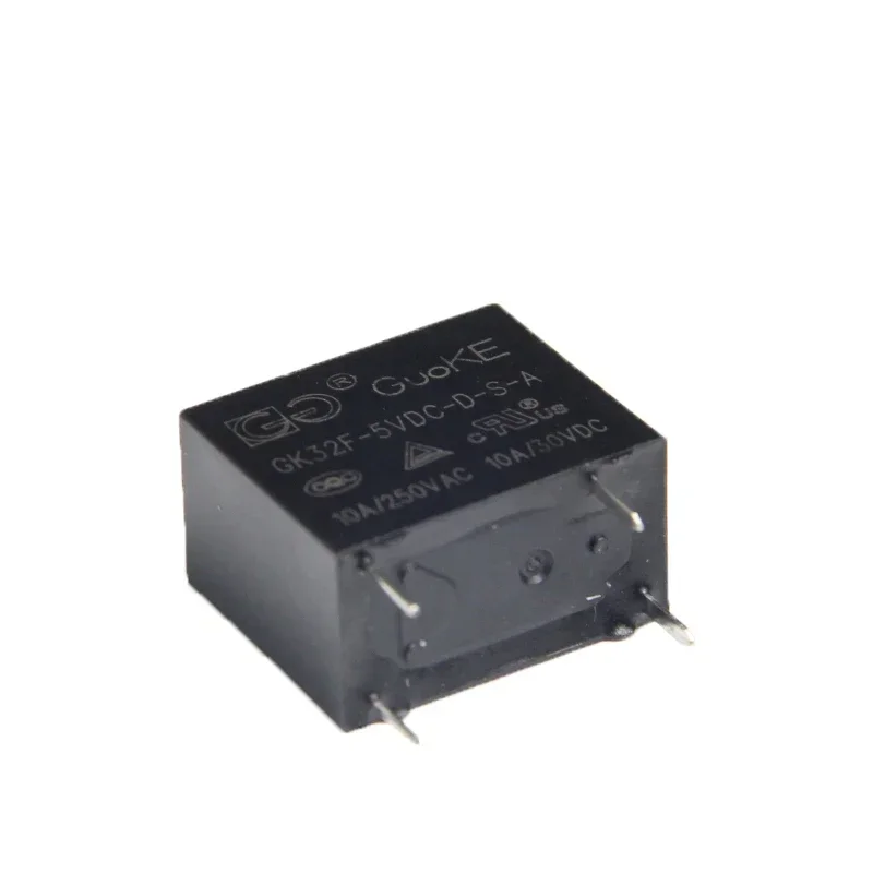 50pcs  relay GK32F-5VDC-S-A GK32F-12VDC-D-S-A GK32F-24VDC-D-S-A 4PIN 5A 10A Compatible JZC-32F HF32F 5V 12V 24V power relay