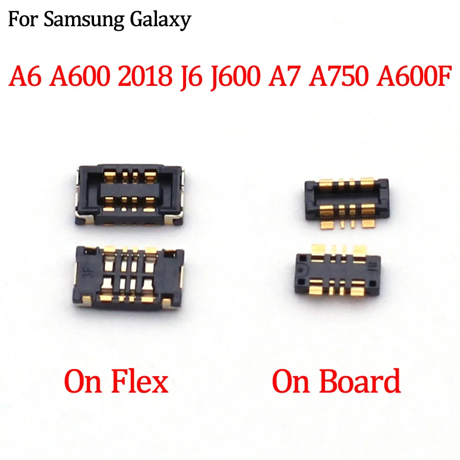 

2 шт., контактный разъем для Samsung Galaxy A6 A600 2018 J6 J600 A7 A750 A600F J600F A750F