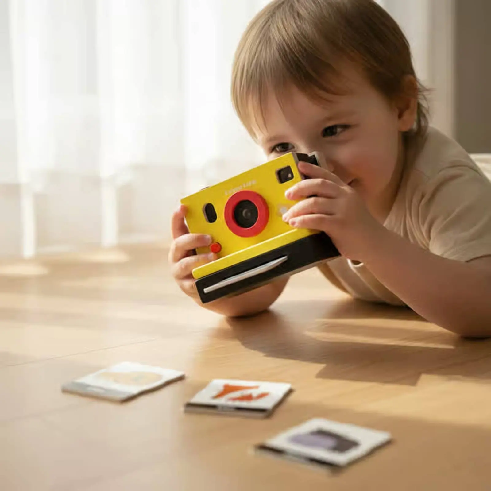 

Retro Wooden Camera Toy Early Education Wooden Toy Camera Pretend Play Educational for Kindergarten