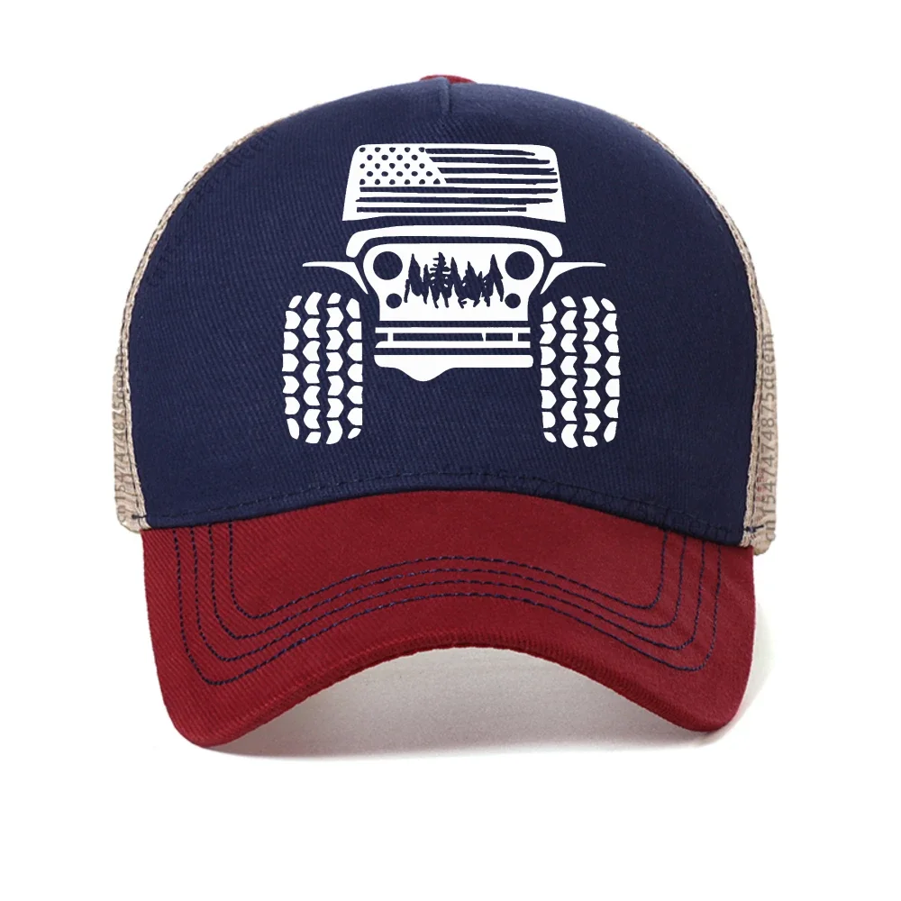 Off-Road Vehicle baseball cap Men Summer fashion mesh Breathable visor hat Casual Versatile Sun Hat Men Women sport Hats