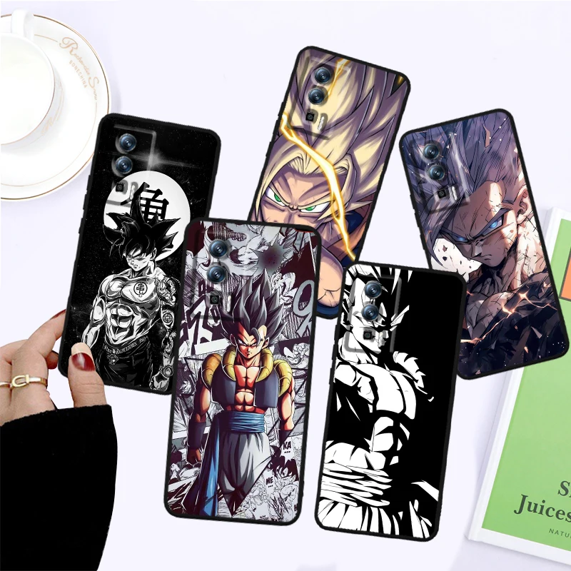 D-D-Dragons B-Balls Z Cartoon For Xiaomi Redmi 9A 9C 9AT 10C 9 9T 10 12C 13C A3 12 K60 A1 K50 K40 5G Black Funda Phone Case