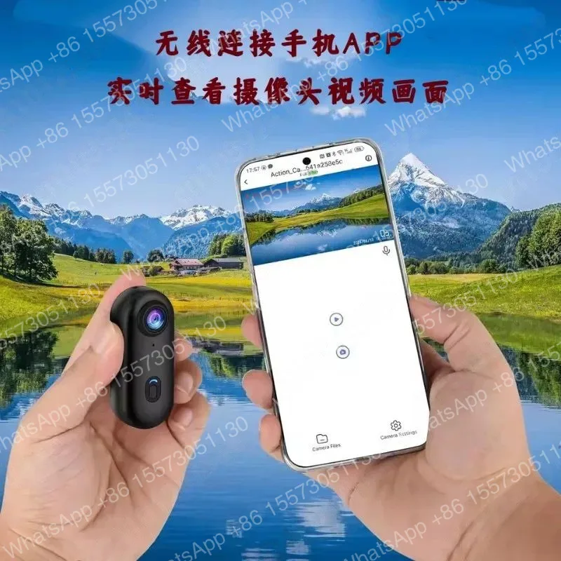 4K Thumb Action Camera, HD Sports Camera, Digital Image Stabilization, Automatic Exposure, 800mAh Battery, Rechargeable Lithium
