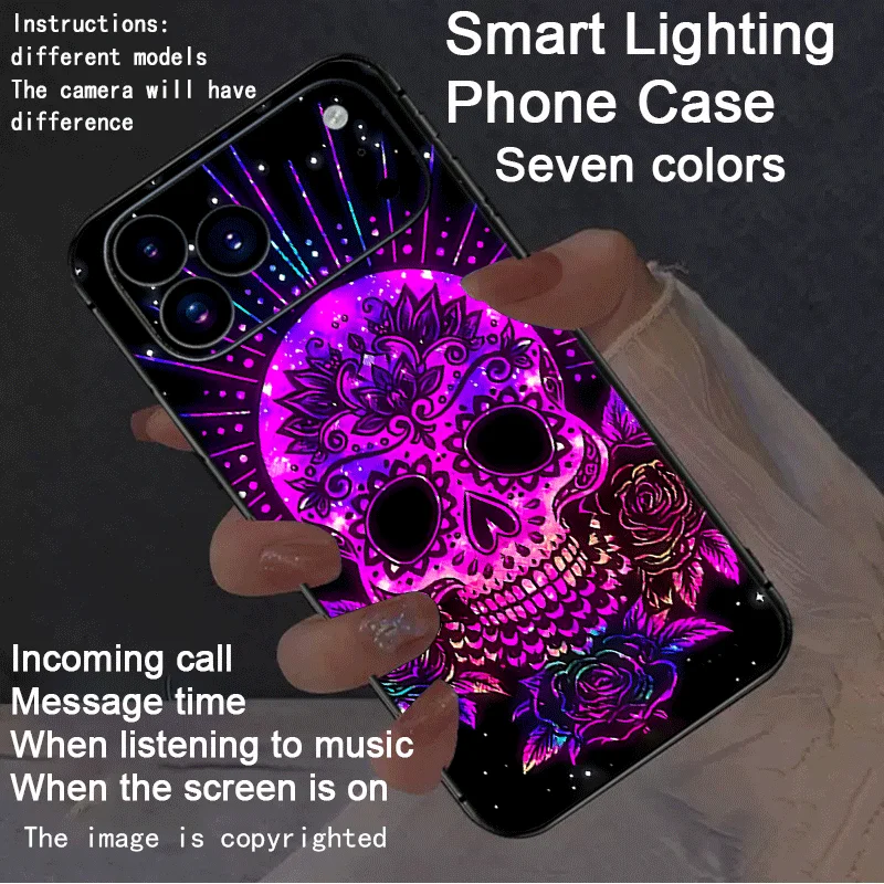 3D Love Heart Glow Luminous Glass Phone Cover For Xiaomi POCO F7 F8 Pro Ultra Redmi Note 14 13 12 15 Pro 5G LED Light Phone Case