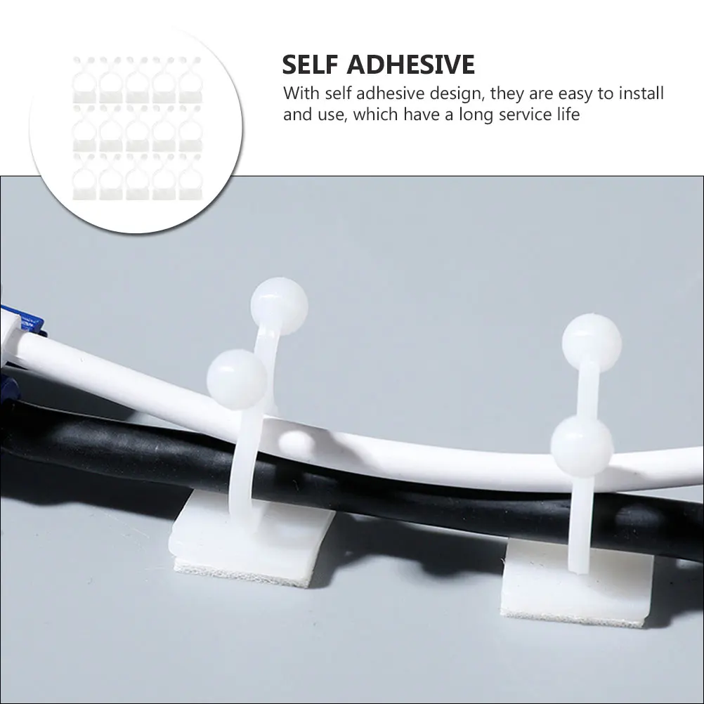 

50Pcs Plant Fixing Hook Self-Adhesive Garden Clips for Climbing Plants Invisible Support Hook for Healthy Growth White