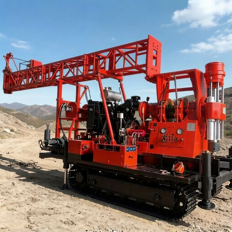 Hot Selling Crawler Fully Hydraulic Core Drilling Rig Vertical Shaft Core Exploration Drilling Rig Factory Price