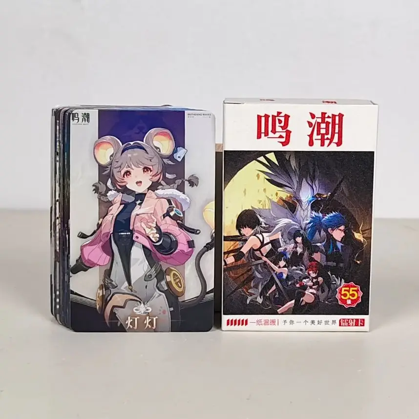 55 Pc/set Wuthering Waves Manga Laser Lomo Card Album Comic Characters Photocard Fans Collection Cards