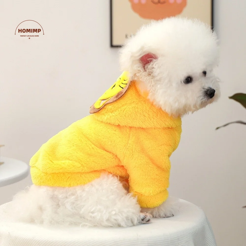

Warm Dog Lion Costume Soft Animal Pattern Dog Jumpsuits Thicken Comfortable Pet Transformation Costume Autumn Winter