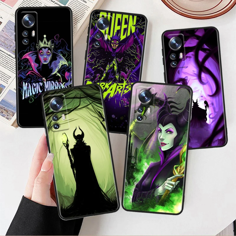 Disney Poison Queen For Xiaomi Mi 13 12T 12S 12X 11i 11X 11T Play HyperCharge Lite Ultra Pro Black Soft Phone Case