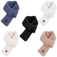 Heating Scarf Electric Heated Scarf USB Rechargeable Soft Three-gear Temperature Control Neck Wrap Warmer for Women Men