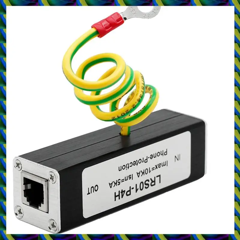 

Ежедневно 3X телефонный факс-защита от перенапряжения Thunder Arrestor RJ11 Kl01-P4H Черный RJ11 ADSL