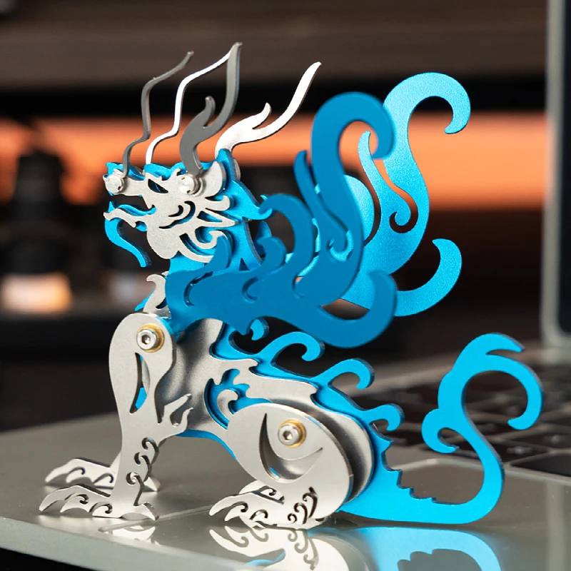 MOKR Walvis, Schorpioen, Zeepaard, Megalodon: 3D metalen puzzel, een uitdagende hersenkraker voor volwassenen, een doe-het-zelfmodel, ideaal als verjaardagscadeau.