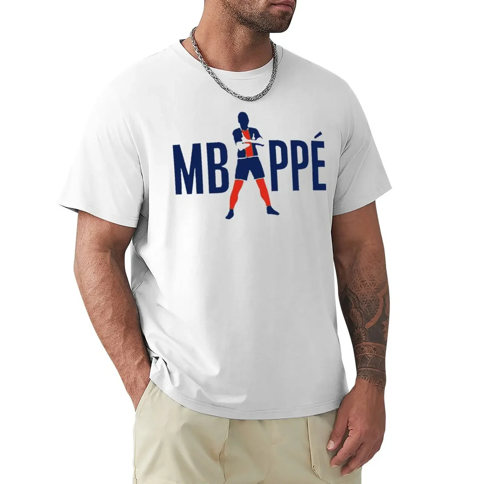 France Football Team Kylianer And Mbappé And Mbappe (8) Classic   Leisure USA Size Top Tee   top Quality