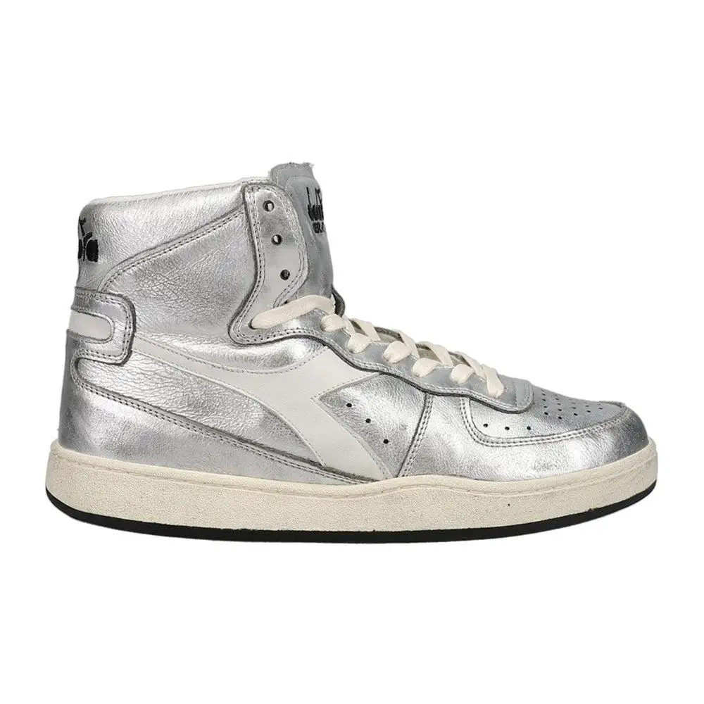 diadora | Mi Basket Metallic Used High Top Sneakers