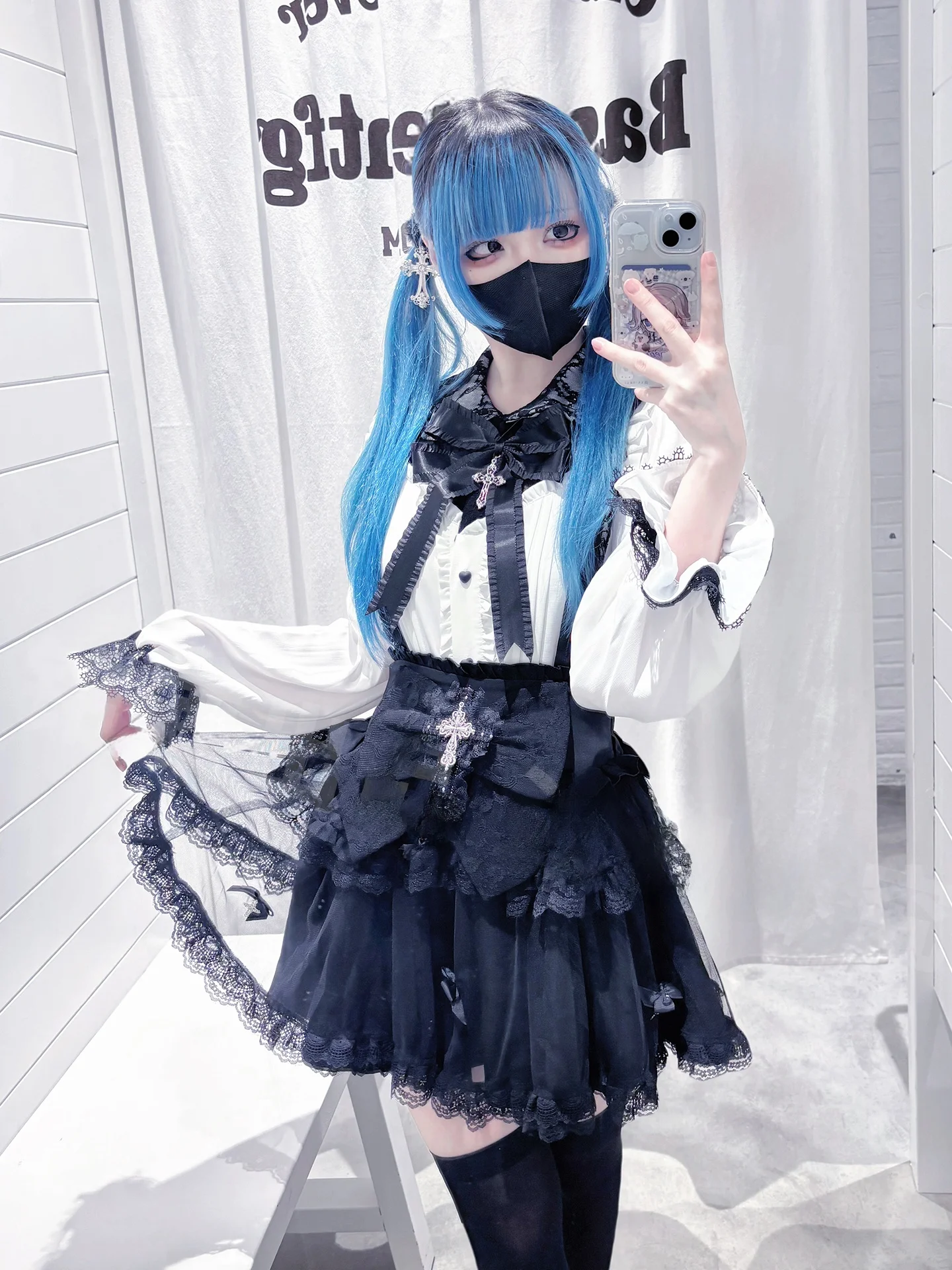 

K Sle Lace Long Sve Irt And ort Комплект юбки Женский ансамбль Faion Bubble Sve круглый Ne Полиэстер с высокой талией