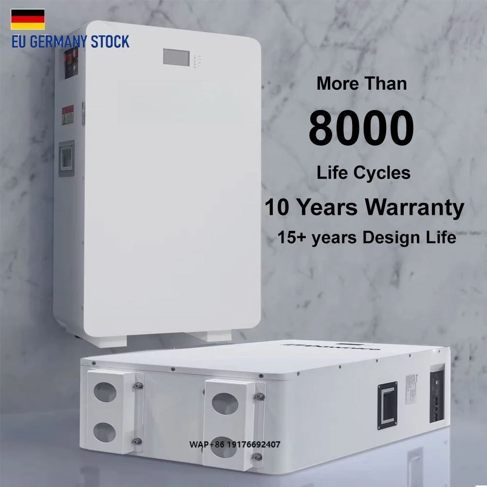 8000+ Cycle LiFePO4 Lithium Ion Battery 5Kw 10Kw 20Kw 48V 100Ah 200Ah Solar Energy Storage All-in-One Power Wall Inverter CAN
