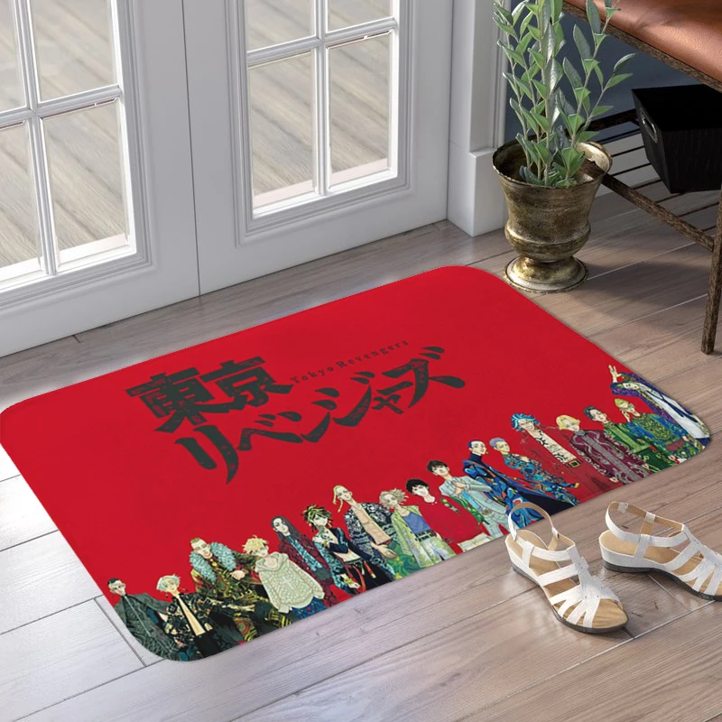 Main Door Entry Mat D-Tokyo D-Revengers Balcony Living Room Floor Carpet Kitchen Porch Foot Mat Non-slip Hallway Bedroom Rug