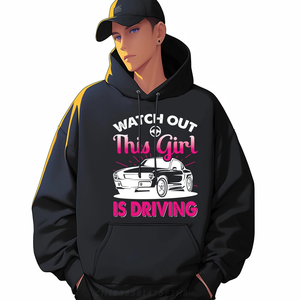 

New Driver Vintage Hoodies Girlfriend Printed Sweatshirt Graphic Coats Street Long Sleeve Family Crew Neck