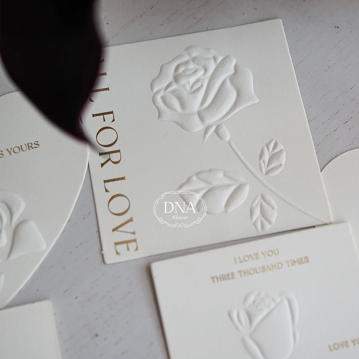 10pcs Valentine\'s Day Rose Love Poem Series Card Greeting Card Hang Card Postcard Hang Tag