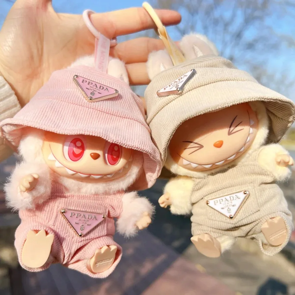 

New Corduroy for Labubu Doll Clothing Set Hat Clothes Shoes Doll DIY Accessories Training Sitting Party Games Toys Gifts