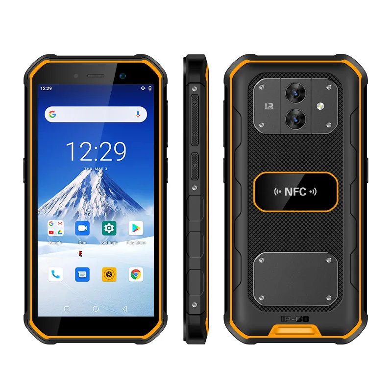 UNIWA F963 IP68 Waterproof 5100mAh Big Battery Rugged Mobile Phone NFC 4G LTE Smartphone