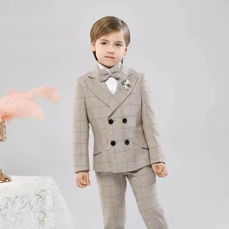 Children Elegant Party Photography Suit Boys Noble Ceremony Costume Kids Birthday Wedding Piano Dress Performance Costume