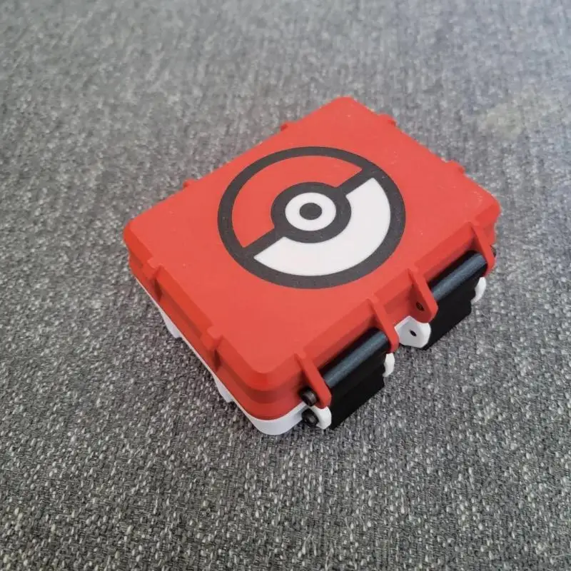 Pokemon Poke Ball Card Box Durable Wear-Resistant Thickened Diy Portable Collection Card Storage Box Anime Peripheral Collectio