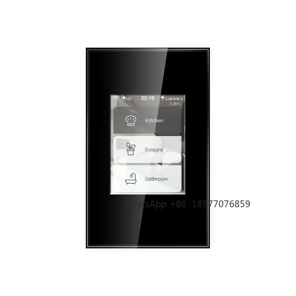 LCD 1 2 3 Gang Smart Switch Haptic for Smart Home WiFi Mesh Support Apple Homekit Life by WiFi Mesh