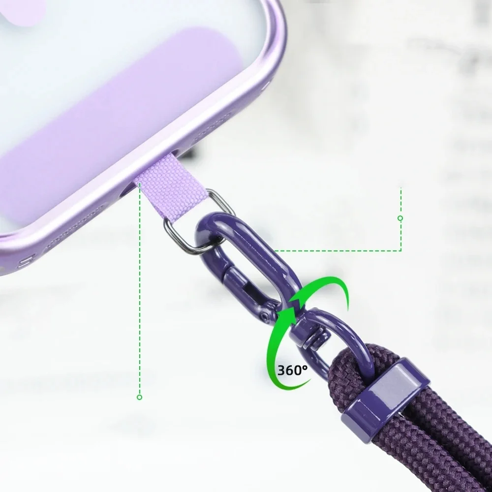 Adjustable Woven Cell Phone Lanyard description 5
