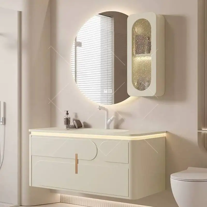 Makeup Wall Bathroom Cabinet Shelves Toothbrush Glass Storage Bathroom Cabinet Mirror Slim Gabinete De Banheiro Furniture Home