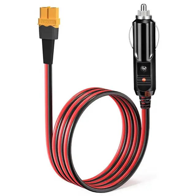 Car Cigarette Lighter to XT60 12V 24V Charging Cable for ALLPOWERS
