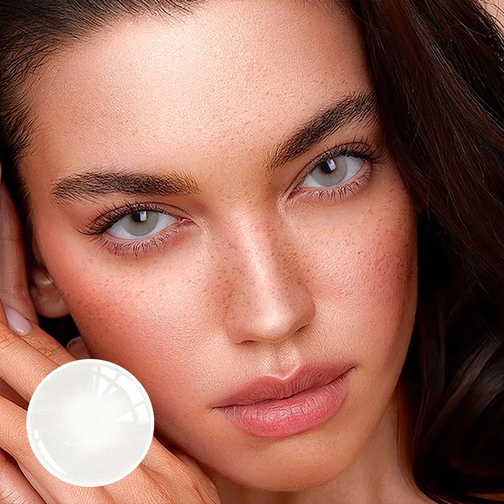 Bio-essence 1 Paar farbige Kontaktlinsen für Augen, graue Augenkontaktlinsen, blaue Linsen, natürliche Modelinsen, kosmetischer Augenkontakt – Detail 22