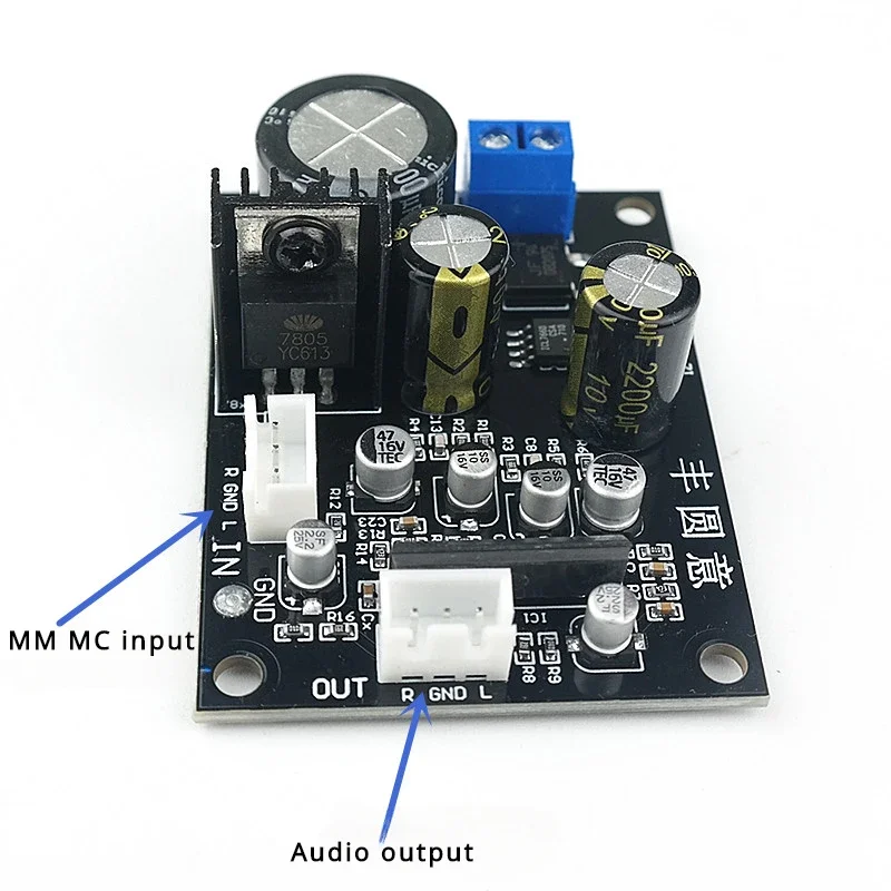 ソタミア-ビニールレコードプレーヤープリアンプオーディオボード、mm mcフォノアンプ、ターンテーブルプリアンプ、シングル電源、DIYアンプ