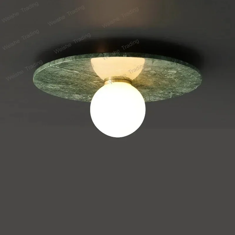 

Marble Ceiling Lamp for Home Decor Living Room Bedroom Stone Light