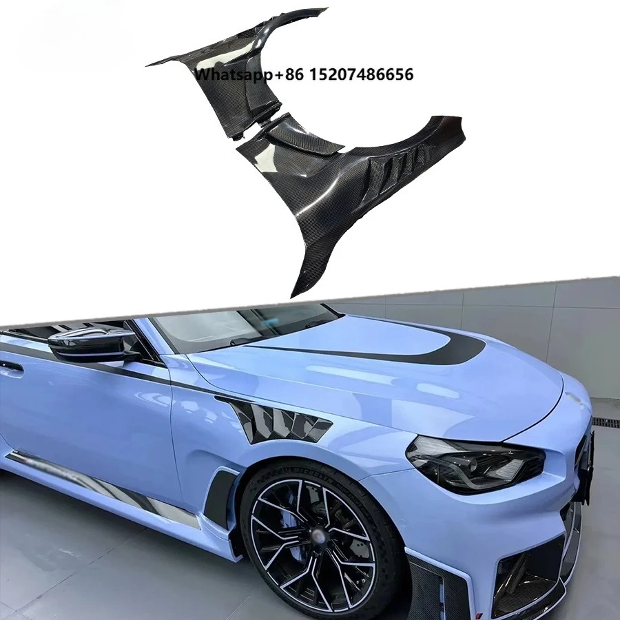 For 2023-2025  M2 G87 Coupe ALP Style Real Carbon Fiber Front Vented Fender Flares Side Fender Body Kit Car Styling