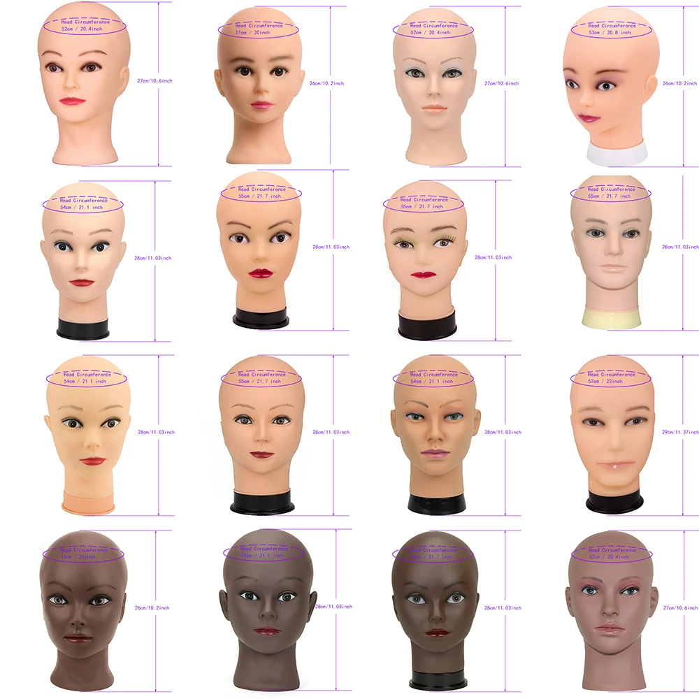 New Afro Mannequin Head With Tripod For Women Making Wig Hat Glasses Mask Display Cosmetology Manikin Head For Makeup Practice