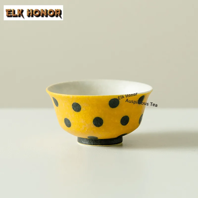 

2 шт./лот, нарисованная вручную чайная чашка в горошек, японская чайная чаша, кувшин для воды, чайная дегустация, чашка для запаха, чашки Chazhan Master, чайный набор, ремесло 20 мл