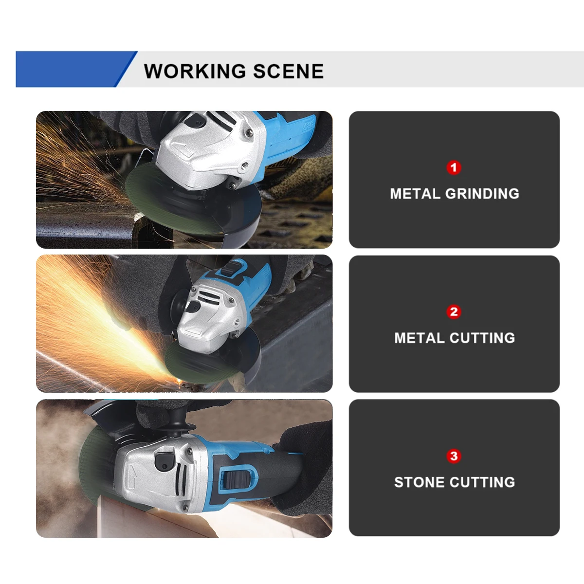 Para makita 18v bateria 125mm sem escova sem fio ângulo moedor de impacto variável 2 velocidade máquina moedor corte ferramentas elétricas