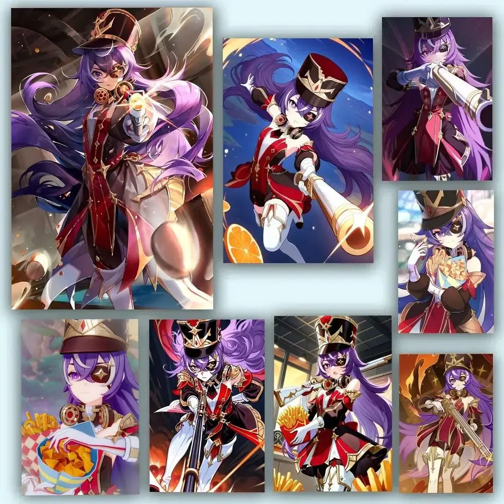 Anime Game Genshin Impact Chevreuse Posters  Waterproof Ideal For Living Room Bedroom Bar Decoration