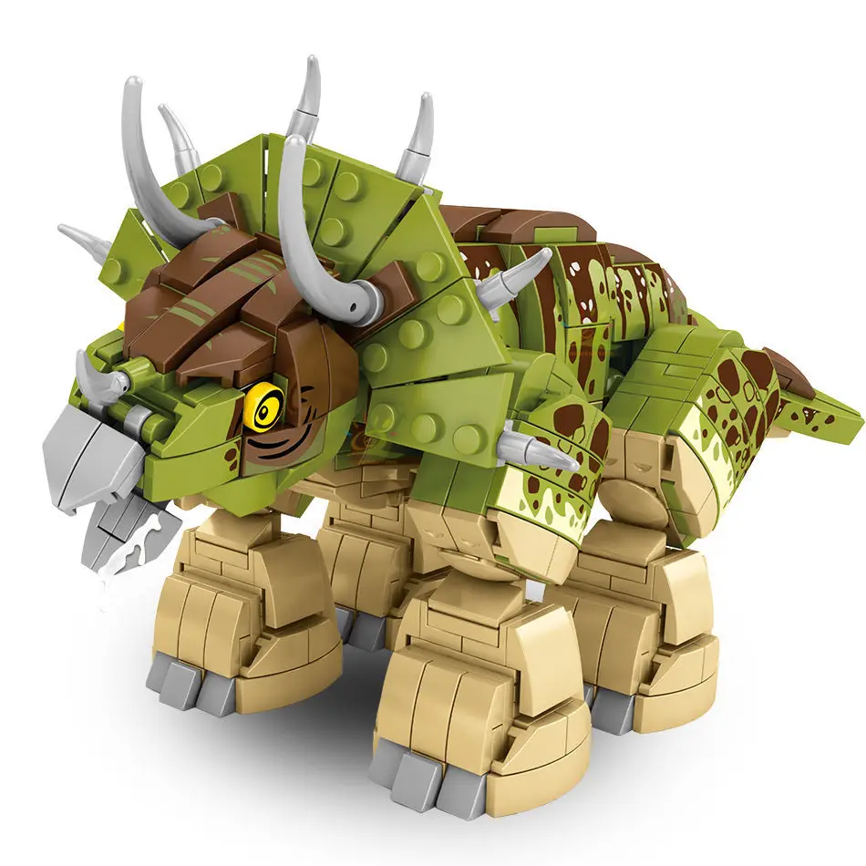 Jurassic Mech Dinosaur Robot Building Blocks City World Park Tyrannosaurus Triceratops Figures Bricks Children Toys Set Gifts