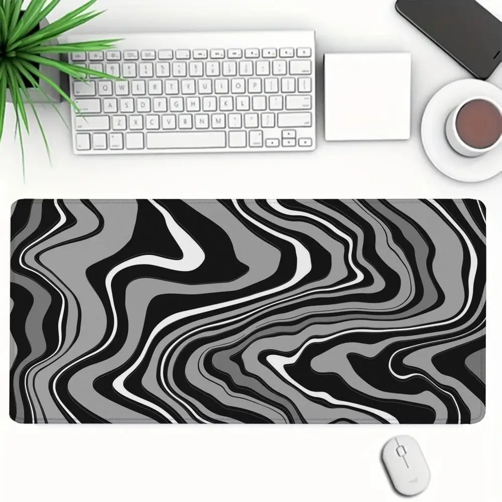 Alas Mouse Ukuran Besar Cairan Mengalir Alas Mouse Laptop Komputer Kantor Alas Mouse Meja Keyboard Pemutar Game