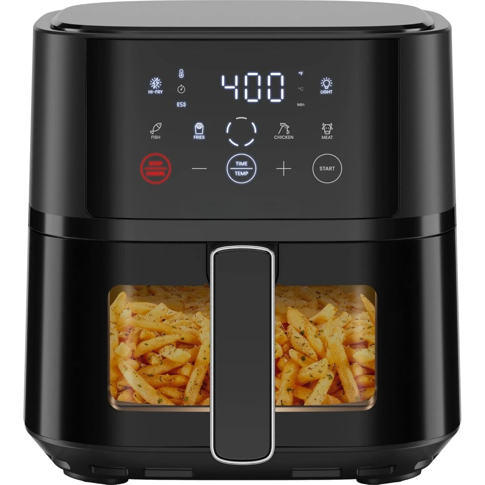 Air Fryer – 4 QT Compact Airfryer for Quick & Easy Meals, Features Hi-Fry Technology for Extra Crisp, Easy-View Window