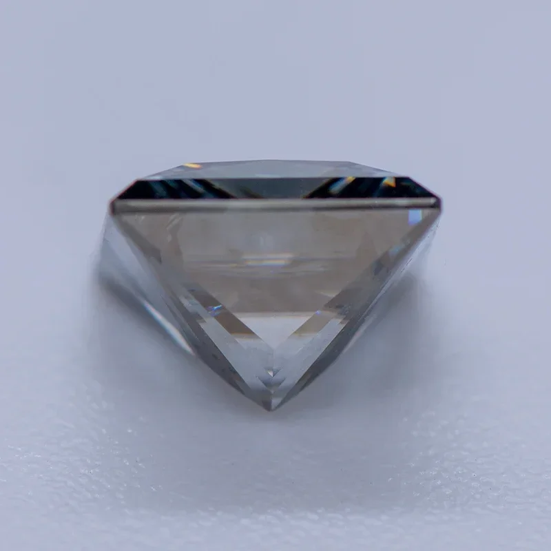 Moissanite Stone Princess Cut Gray Color Lab Grown Diamond For Charms DIY Jewel Making Materials With GRA Certificate