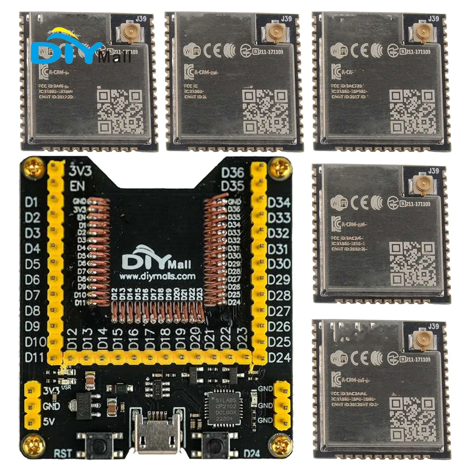 ESP32-WROOM-32U Wi-…