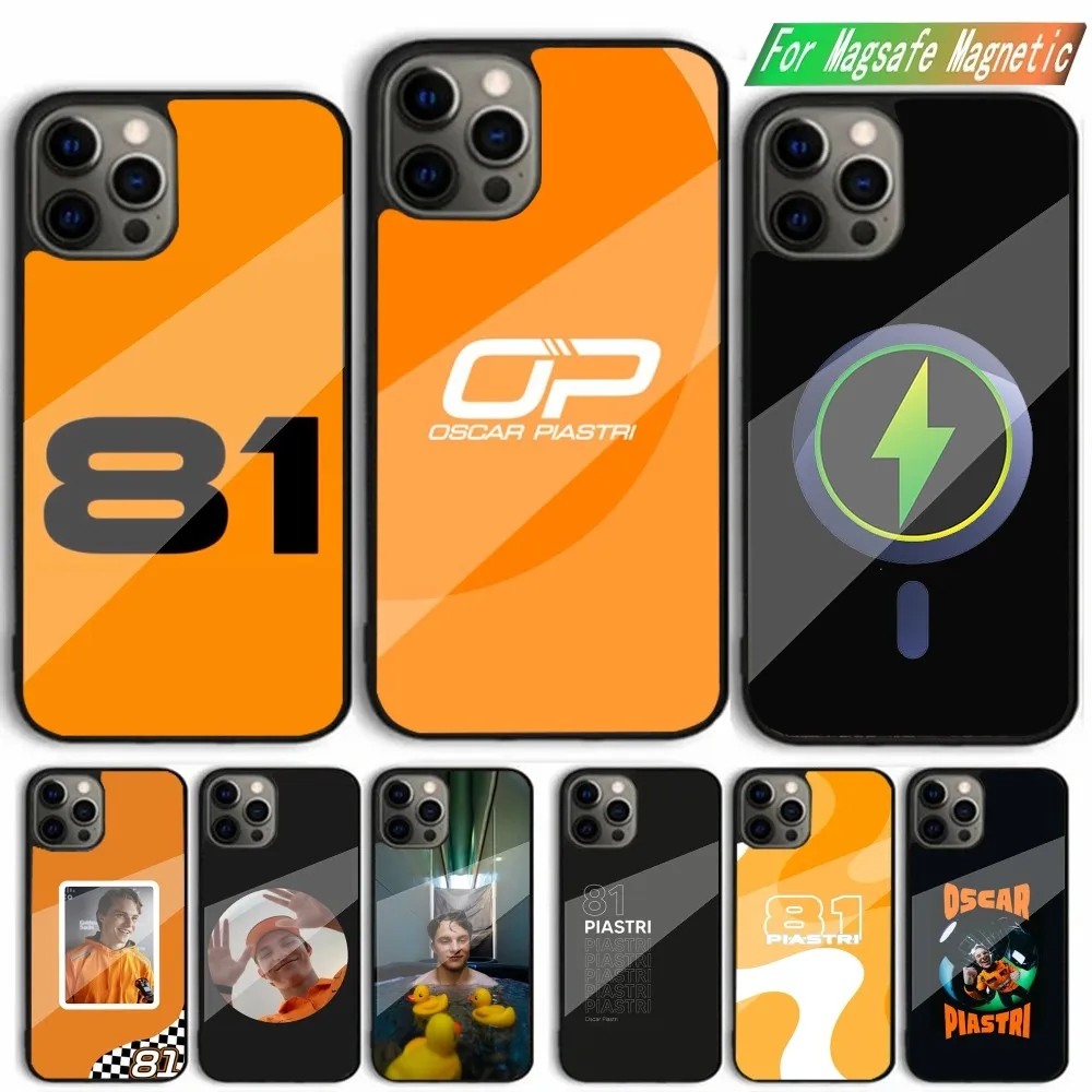 

F1 Racing 81 O-Oscar Piastri Phone Case For iPhone 15,14,13,12,11,Plus,Pro,Max Mini Magsafe Magnetic Wireless Charging