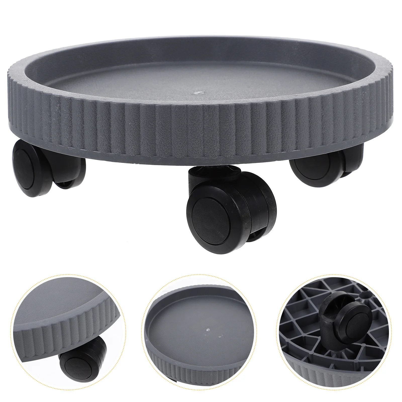 

Sturdy Plant Tray Indoor Outdoor with Casters Heavy Duty Planter Trolley for Easy Moving Garden Flowerpot Storage Holder