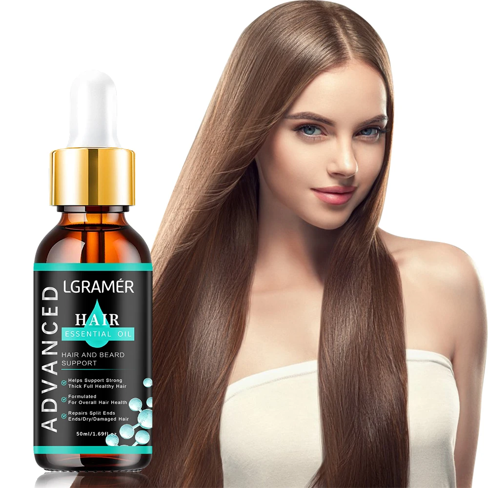 LGRAMER Hair Care Essential Oil Makes Hair Smooth and Energetic Improves Hair Quality and Effectively Repairs Damaged Hair